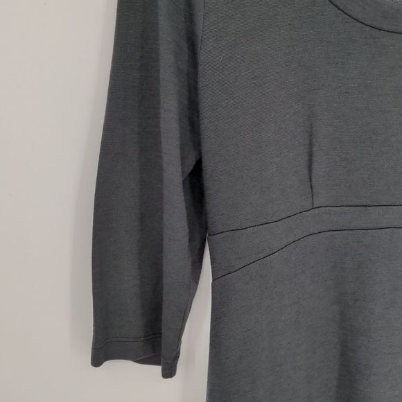 Horny Toad Toad & Co Women's Grey Dress Size Small Knee Length 1/2 Sleeve Pocket - Picture 7 of 14